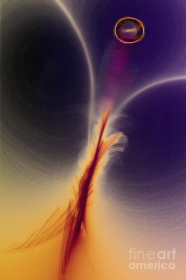 How Feathered a Cell Can Be #1 Digital Art by Wernher Krutein