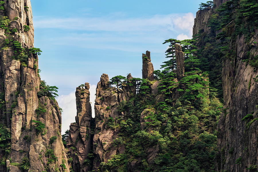 Huangshan Mountains In China Digital Art by Bernd Grundmann - Fine Art ...