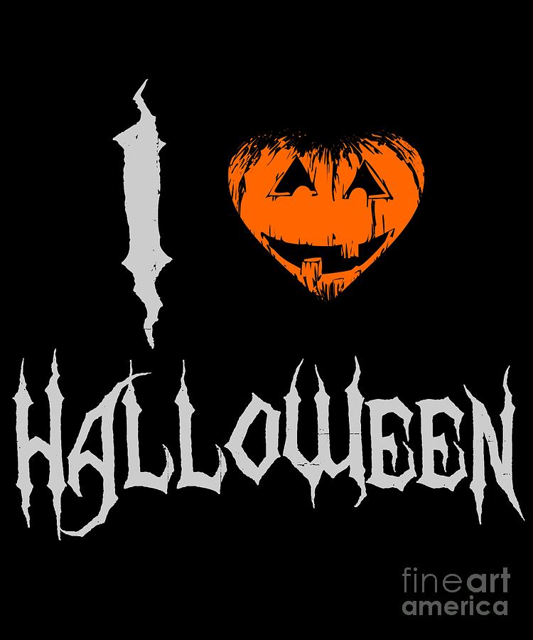 I Love Halloween #1 Digital Art by Flippin Sweet Gear