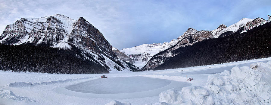 Ice Rink Lake Louise #1 Photograph by Mark Duffy