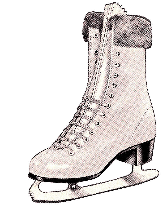 Sports Drawing - Ice skate #1 by CSA Images