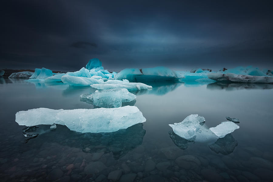 Nature Photograph - Iceberg Lagoon #1 by Sunny Ding