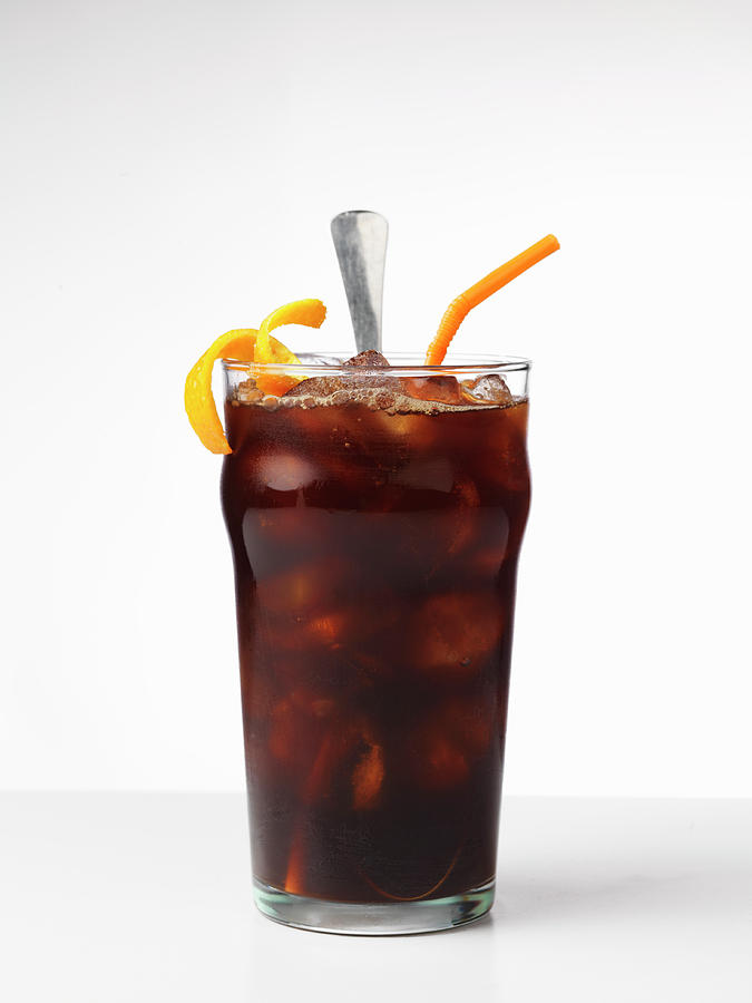 Iced Coffee With Oranges #1 Photograph by Jim Scherer