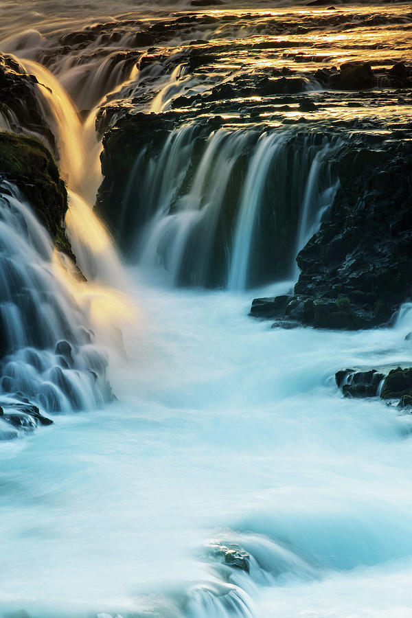 Iceland, Bruarfoss Waterfall #1 Digital Art by Maurizio Rellini