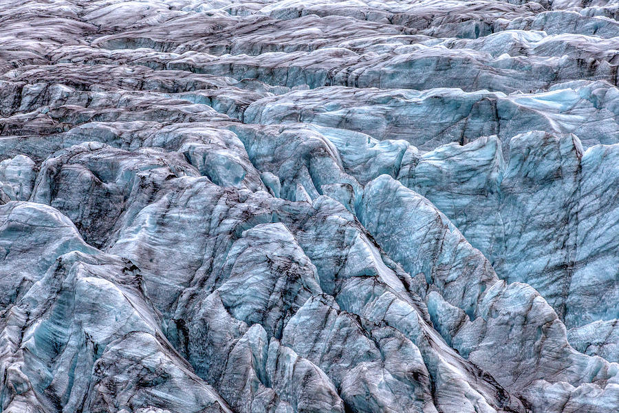 Iceland Glacier  Photograph by David Letts