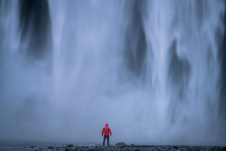 Iceland, Skogafoss Waterfall #1 Digital Art by Jan Miracky