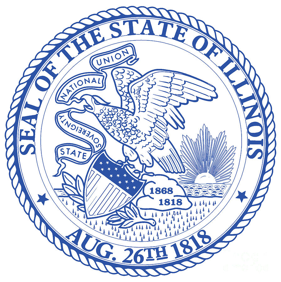 Illinois State Seal #1 Digital Art by Bigalbaloo Stock - Fine Art America