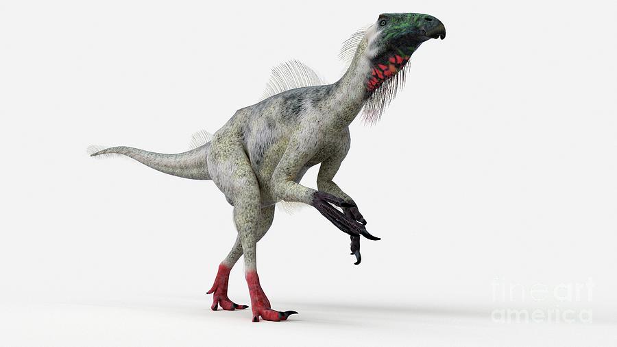 Dinosaur Photograph - Illustration Of A Beipiaosaurus 1 by Sebastian Kaulitzki/science Photo Library Dinosaur Photograph - Illustration Of A Beipiaosaurus 1 by Sebastian Kaulitzki/science Photo Library