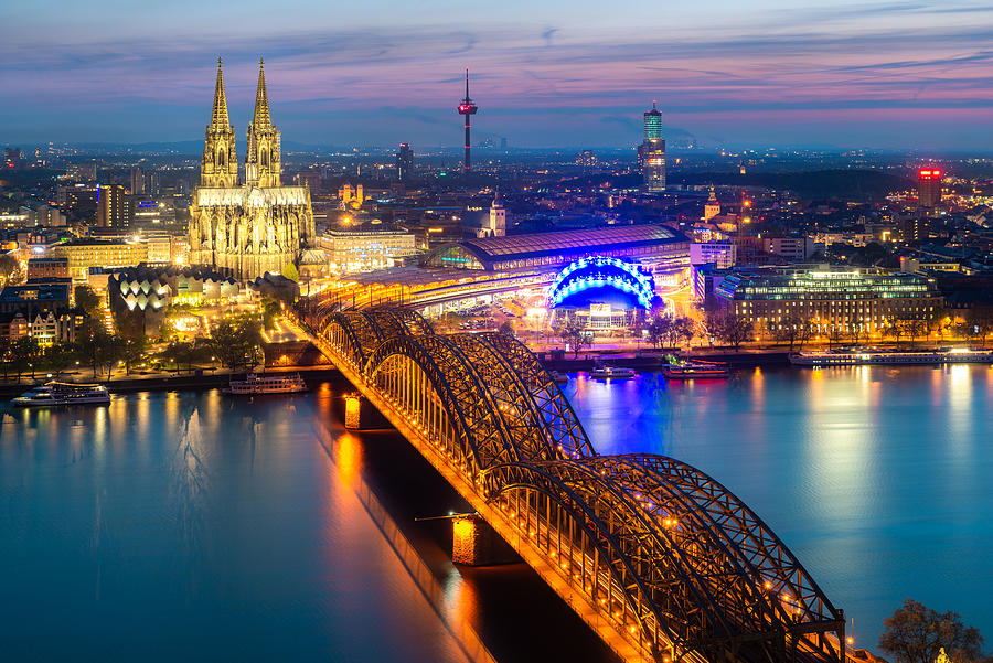 Architecture Photograph - Image Of Cologne With Cologne Cathedral #1 by Prasit Rodphan