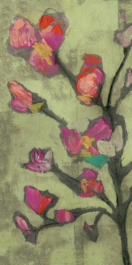 Flower Painting - Impasto Flowers I #1 by Jennifer Goldberger