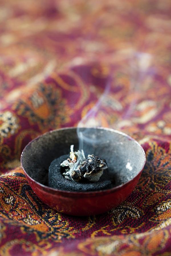 Incense Charcoal And Sage #1 Photograph by Mandy Reschke