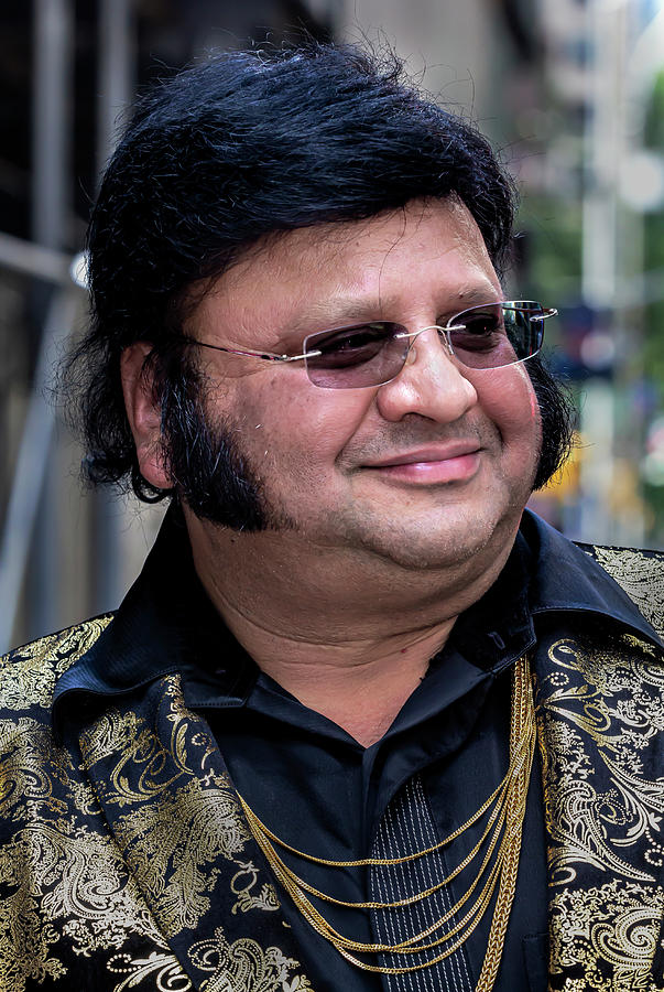 India Day NYC 8_18_2019 Indian Elvis Impersonator #1 Photograph by Robert Ullmann