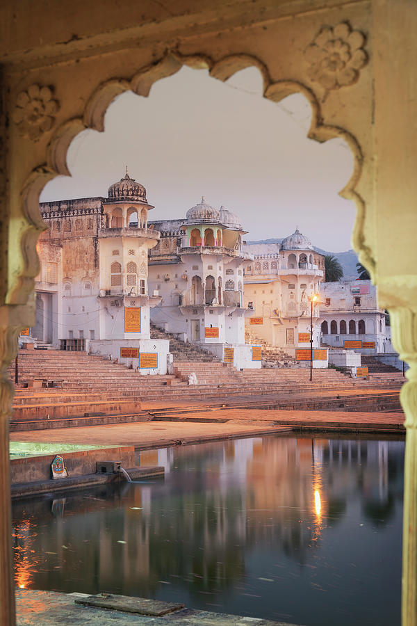 India, Pushkar, Bathing Ghats #1 Photograph by Michele Falzone