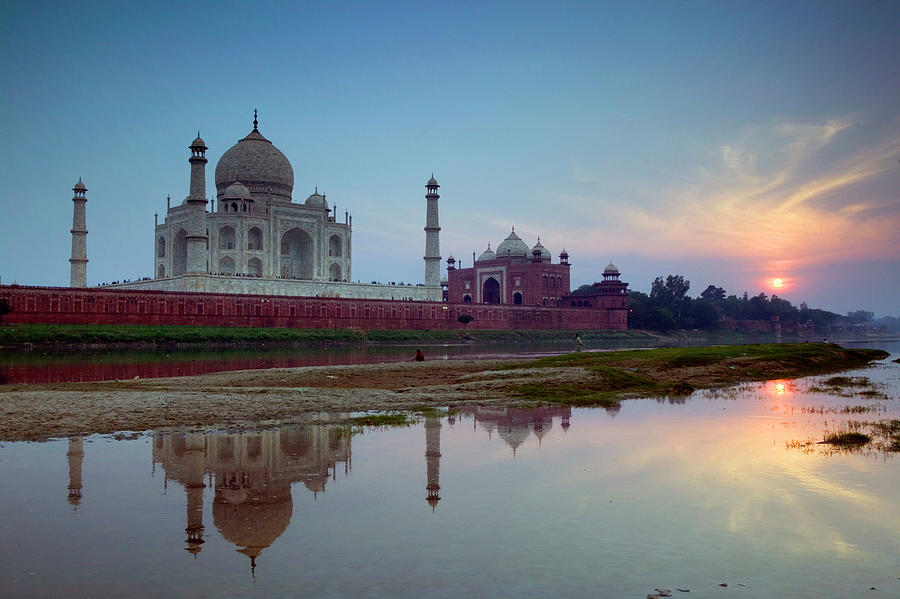 India, Uttar Pradesh, Taj Mahal #1 Digital Art by Walter Bibikow