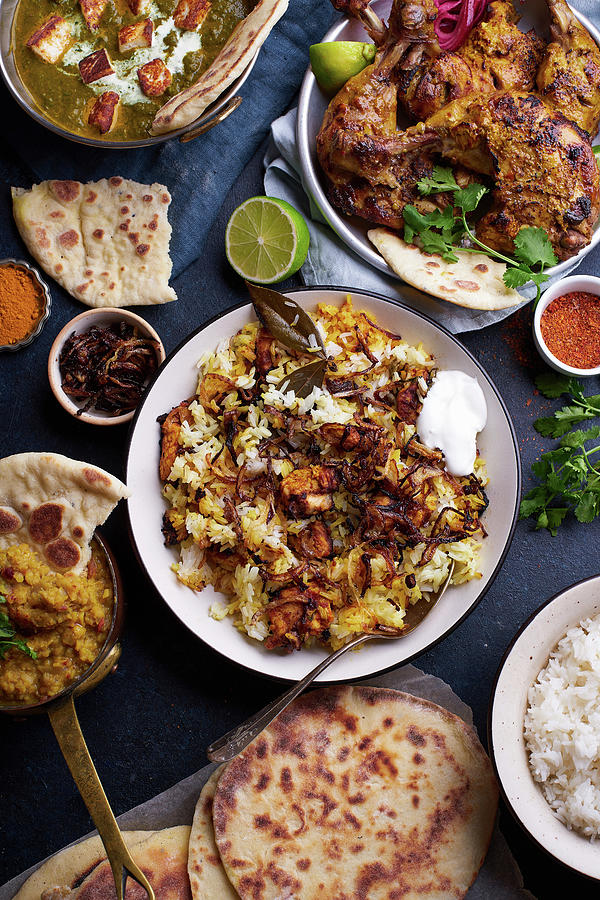 Indian Cuisine Dinner #1 Photograph by Asya Nurullina
