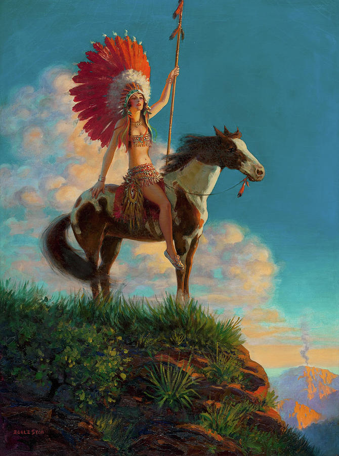 Indian Princess #1 Painting by Edward Eggleston