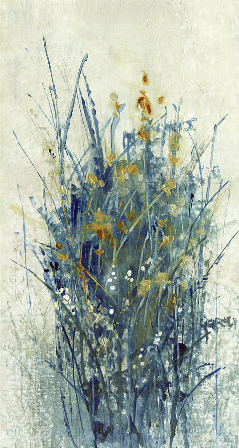Indigo Floral I #1 Painting by Tim Otoole