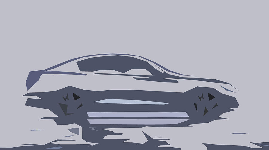 Infiniti Q50 Abstract Design #1 Digital Art by CarsToon Concept