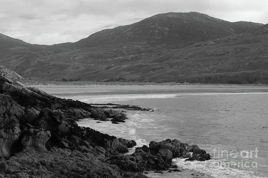 Inishowen Coastline 2 bw Donegal Photograph by Eddie Barron