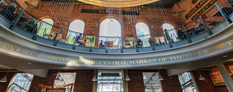 Inside Quincy Market, Boston, Ma #1 Digital Art by Laura Zeid