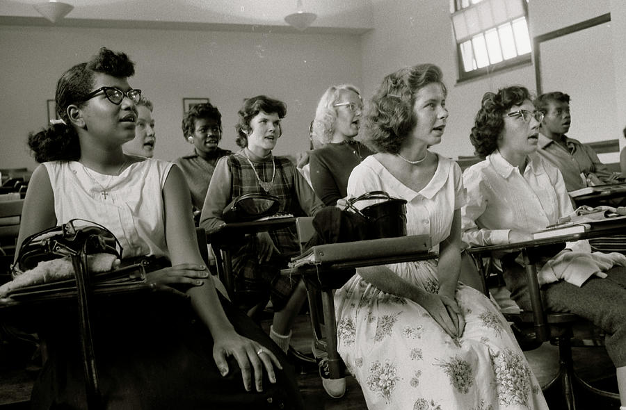 Negroes Painting - Integrated classroom at Anacostia High School, Washington, D.C. #1 by Unknown
