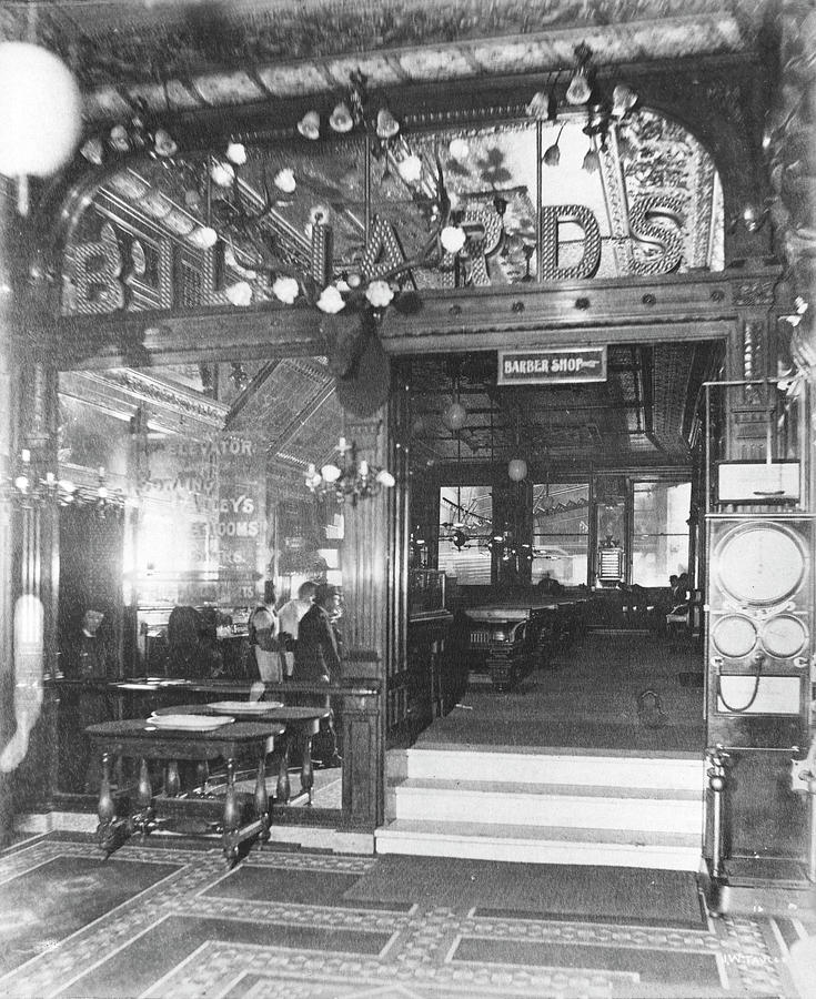 Interior Of Hannah And Hoggs Saloon #1 Photograph by Chicago History Museum