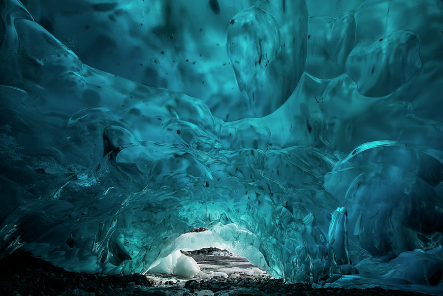 Interior Of Ice Cave At Juneau Photograph by Cavan Images - Fine Art ...