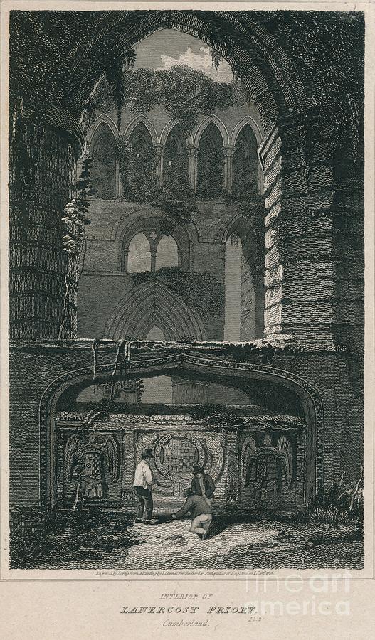 Interior Of Lanercost Priory Drawing by Print Collector - Fine Art America