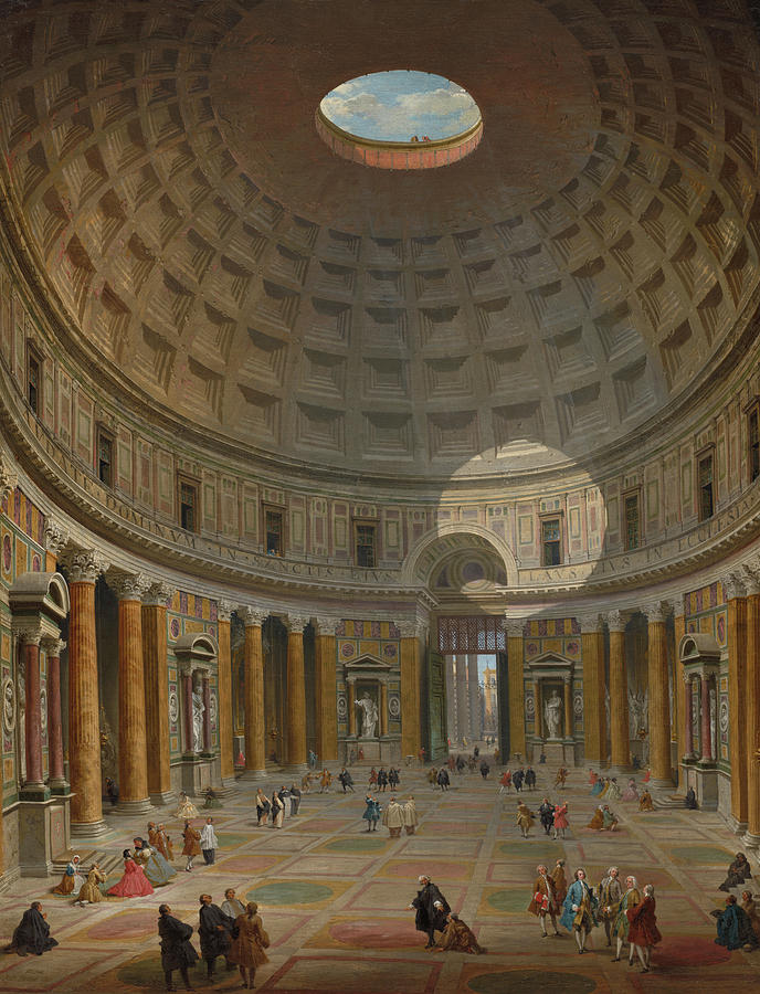 Interior Of The Pantheon Rome 1747