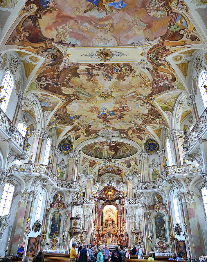 Interior View Of Basilica Birnau On Lake Constance In Germany Photograph by Rick Rosenshein