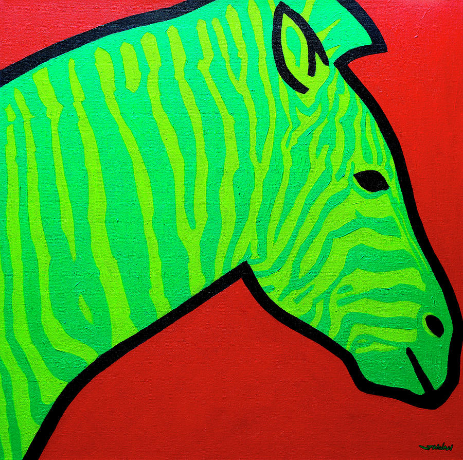 Animal Digital Art - Irish Zebra #1 by John Nolan