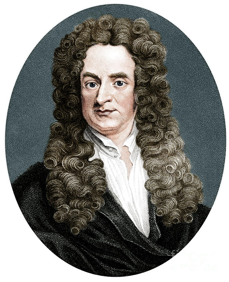 Isaac Newton, English Mathematician #1 Drawing by Print Collector