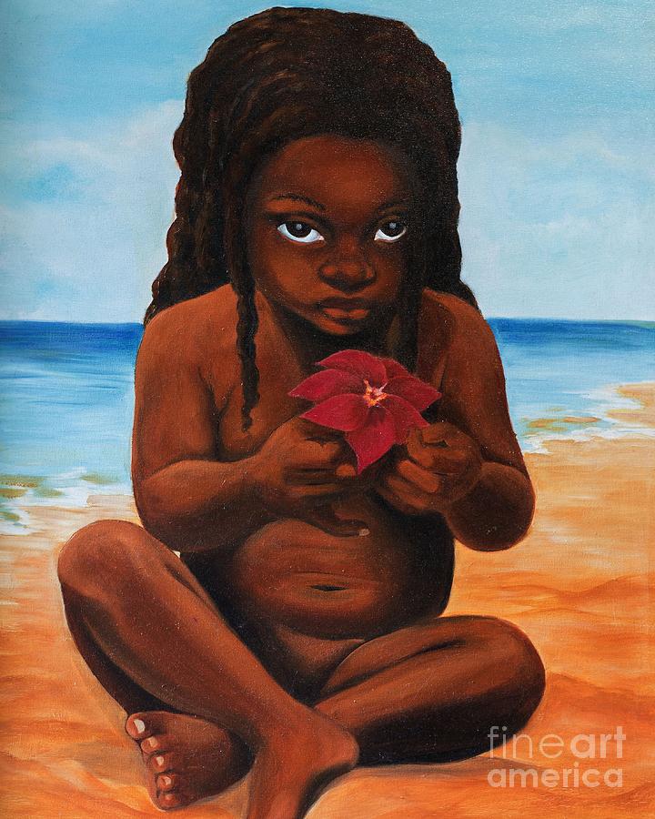 Island Child  #1 Painting by Joyce Hayes