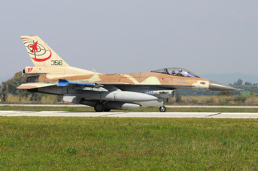 Israel Air Force F-16c Taxiing Photograph by Riccardo Niccoli - Fine ...