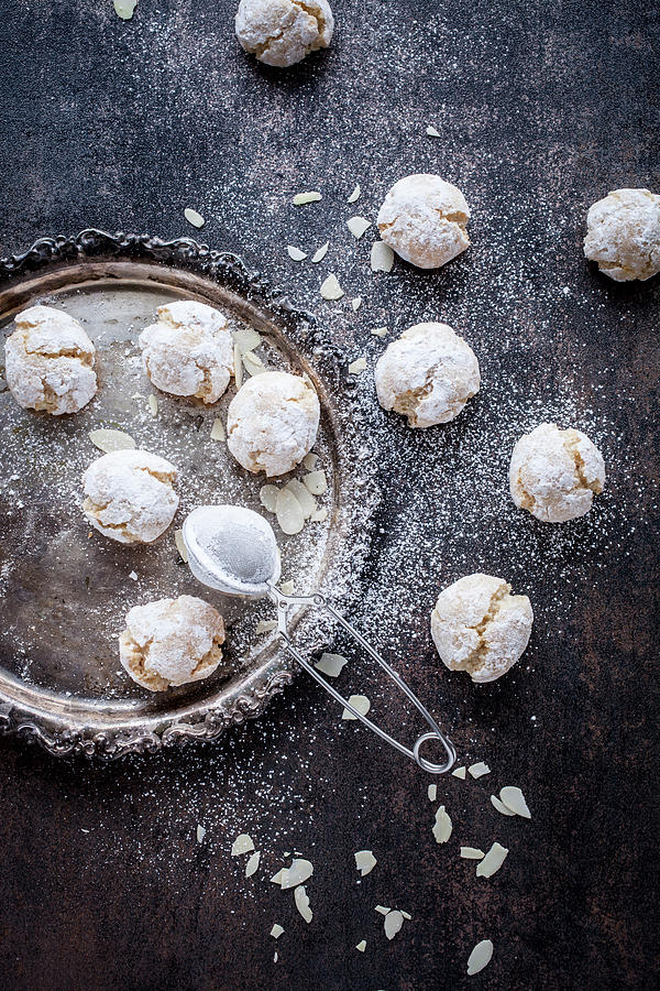 Italian Amaretti Cookies #1 Photograph by Kati Finell
