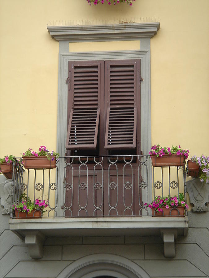 Italian balcony #1 Photograph by Patricia Caron