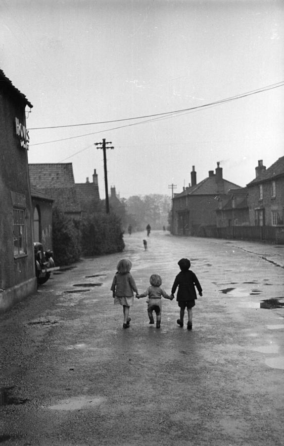 Its A Lonely Road #1 Photograph by Bert Hardy