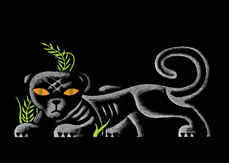 Jungle Drawing - Jaguar #1 by CSA Images