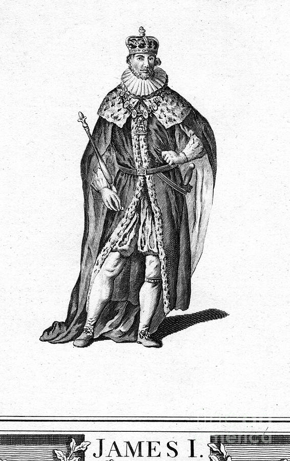 James I Of England #1 Drawing by Print Collector