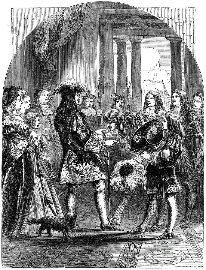 James II Taking Leave Of Louis Xiv #1 Drawing by Print Collector