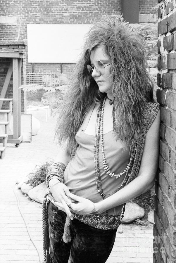 Music Photograph - Janis Joplin At The Chelsea Hotel #1 by The Estate Of David Gahr