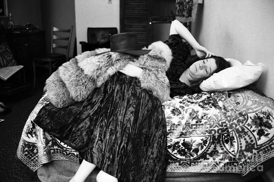 Music Photograph - Janis Joplin At The Hotel Chelsea #1 by The Estate Of David Gahr