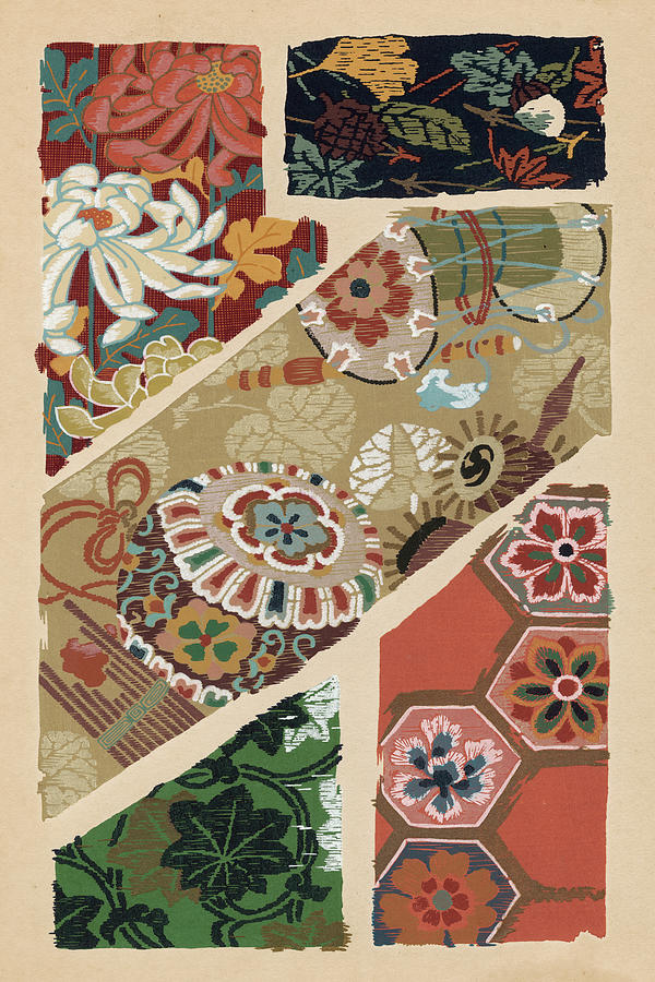 Pattern Painting - Japanese Textile Design V #1 by Ema Seizan