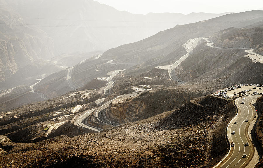 Jebel Jais road in UAE #2 Photograph by Alexey Stiop