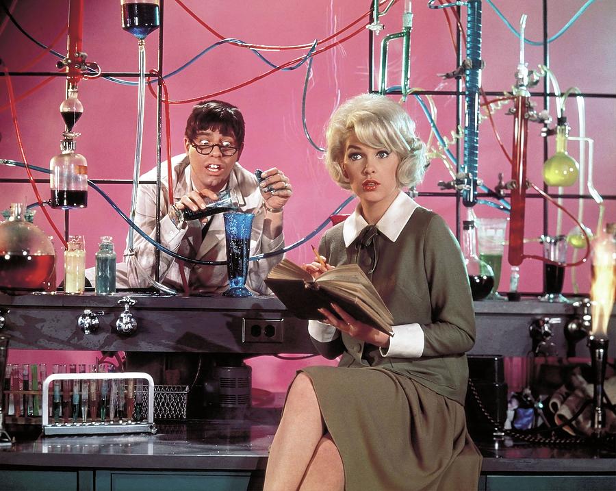 Jerry Lewis Photograph - JERRY LEWIS and STELLA STEVENS in THE NUTTY PROFESSOR -1963-. #1 by Album