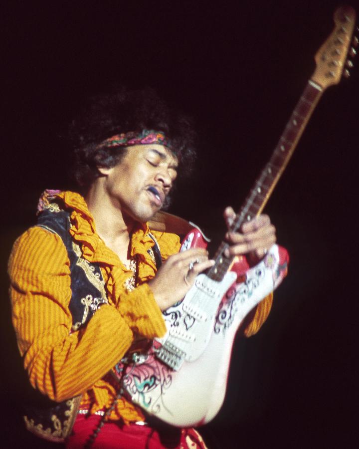 Jimi Hendrix Performing On Stage At Monterey Pop Festival Photograph by ...