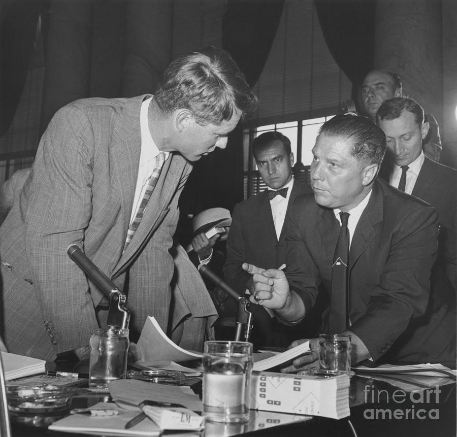 Jimmy Hoffa Meeting With Robert Kennedy #1 Photograph by Bettmann