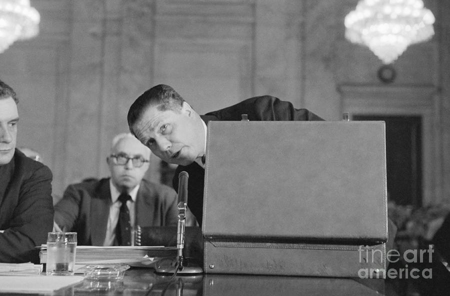 Jimmy Hoffa Testifying Before Senate Photograph by Bettmann Jimmy Hoffa Testifying Before Senate Photograph by Bettmann