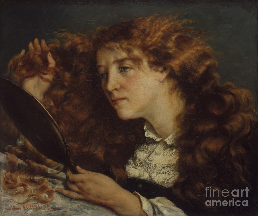 Jo, La Belle Irlandaise, 1865-66 Painting by Gustave Courbet