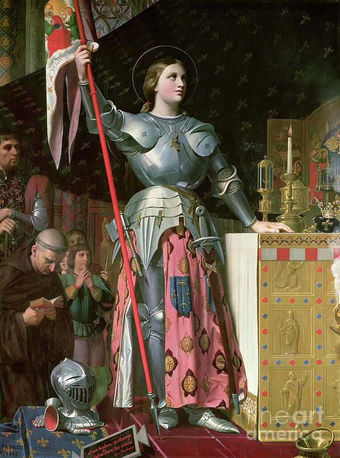 Joan Of Arc Painting by Jean Auguste Dominique Ingres